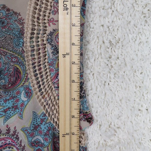 Daniel Rainn* Women's Sleeveless Boat Neck Tie Pullover Blouse Size Small~ Multi - Picture 9 of 9